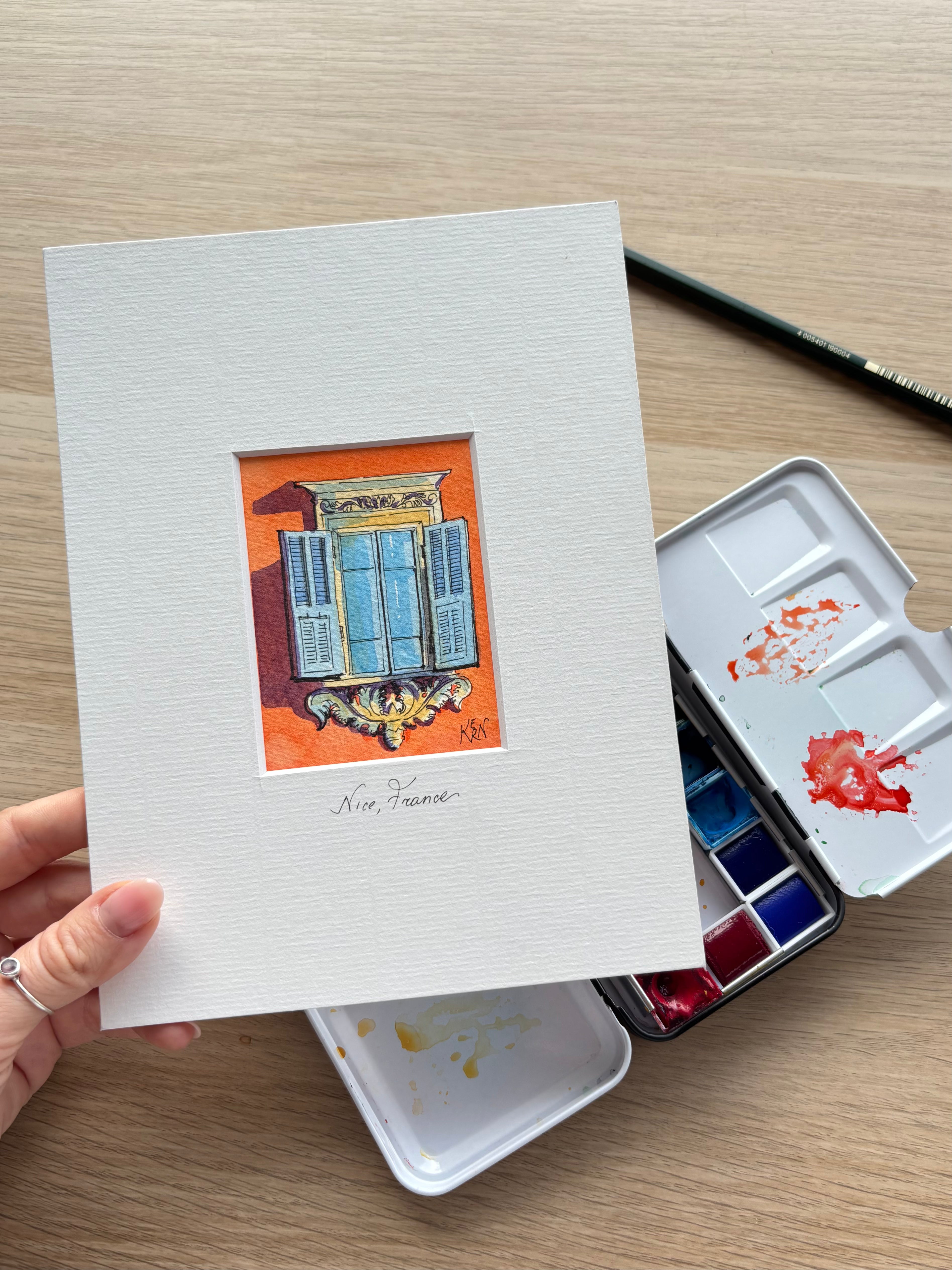Originalminiatur „Fenster zum Hafen“