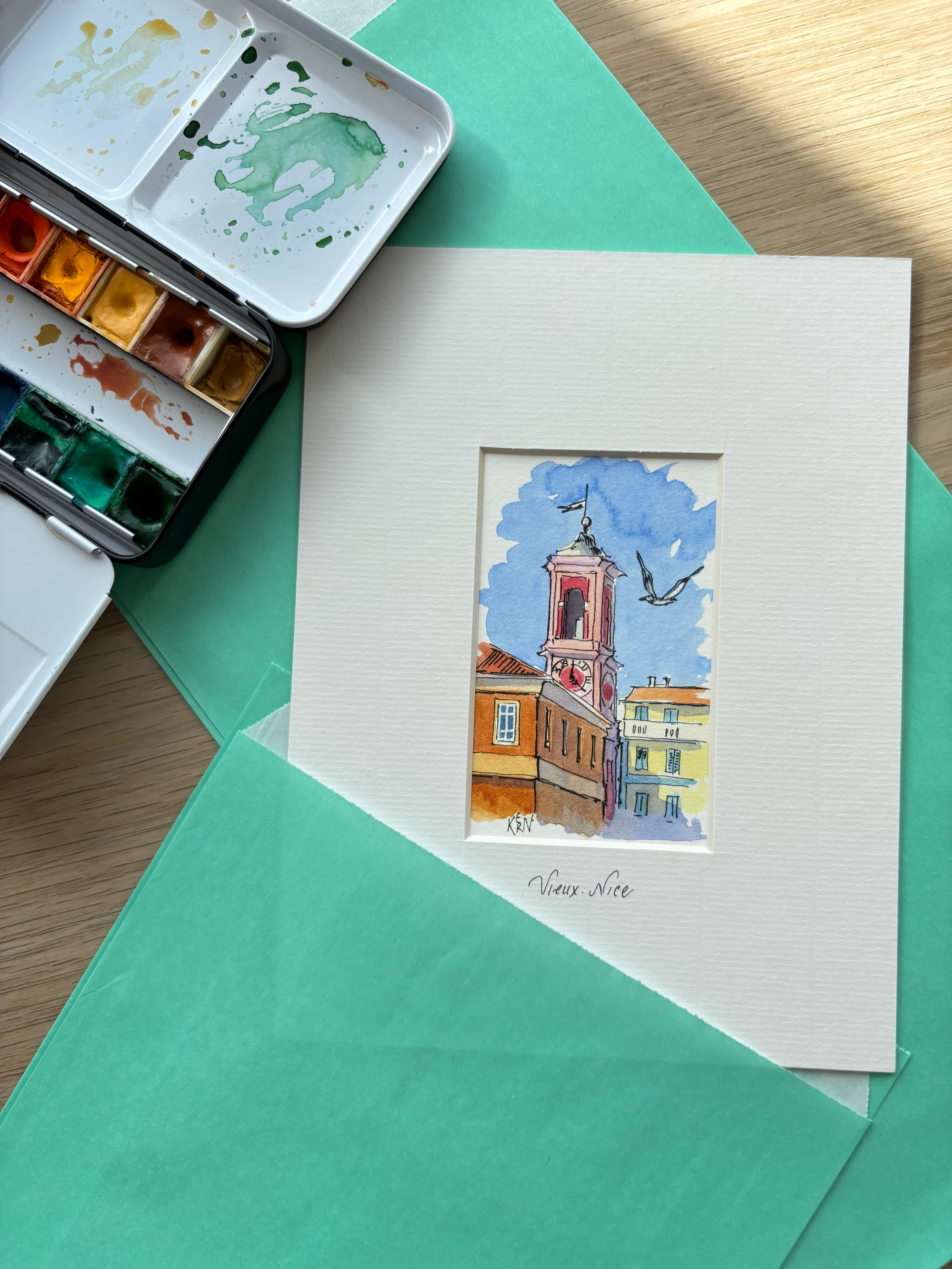 Originalminiatur „Platz vor dem Justizpalast“