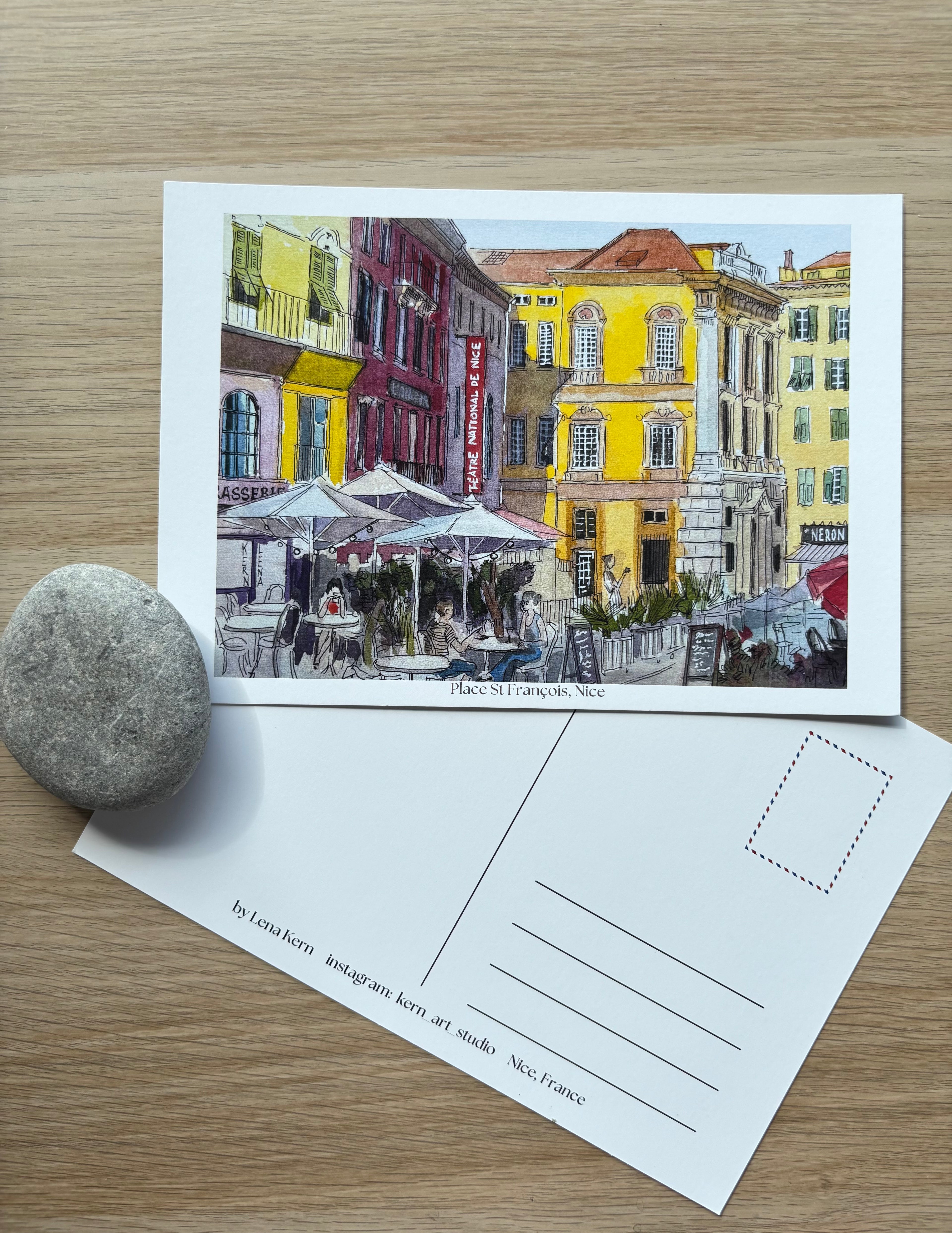 A5 Postcard "National Theatre of Nice"
