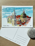 Postkarte A5 „Kathedrale Sainte-Réparate“