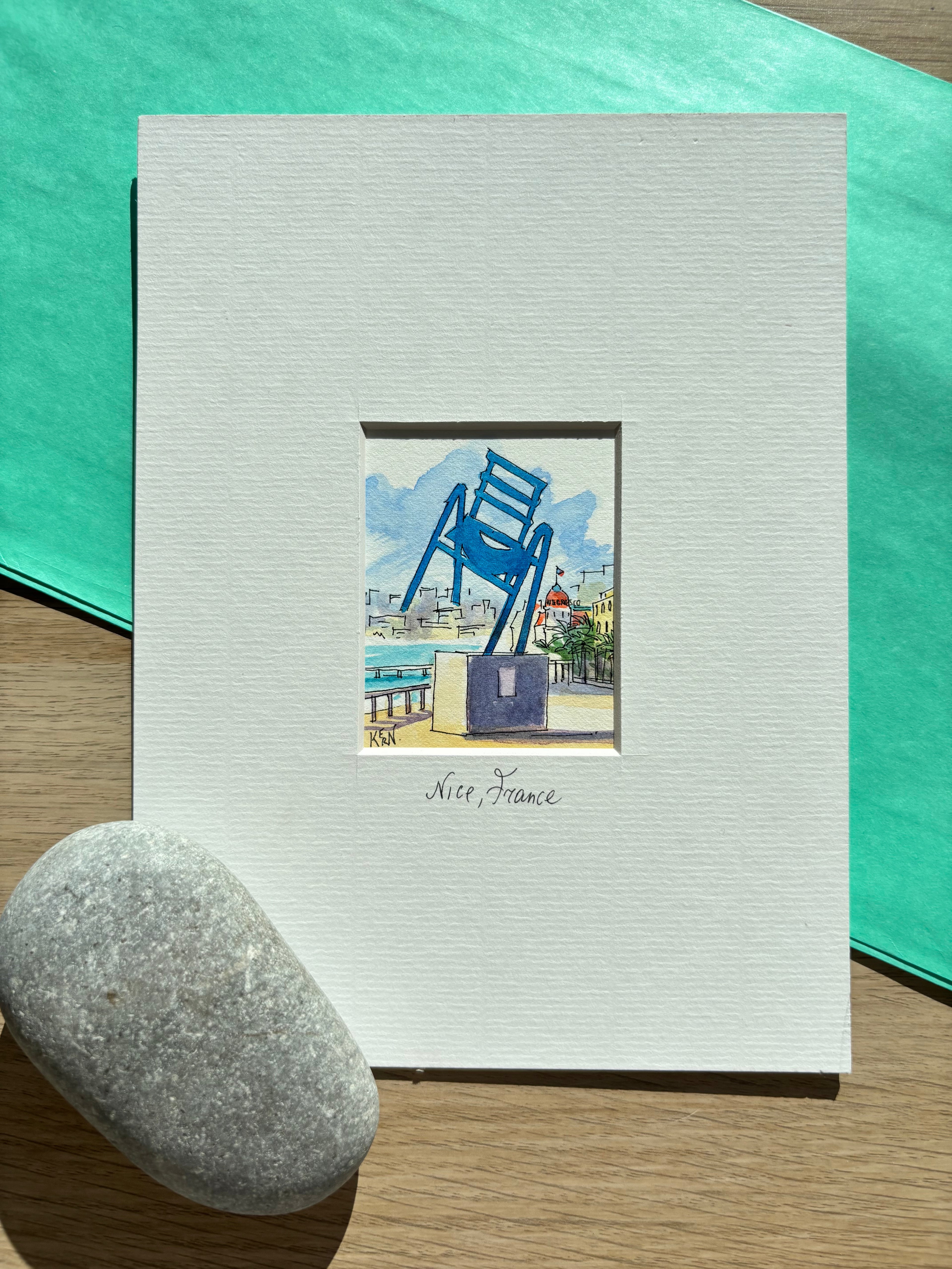 Originalminiatur „Blauer Stuhl“