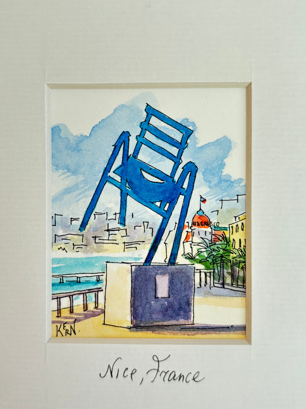 Originalminiatur „Blauer Stuhl“