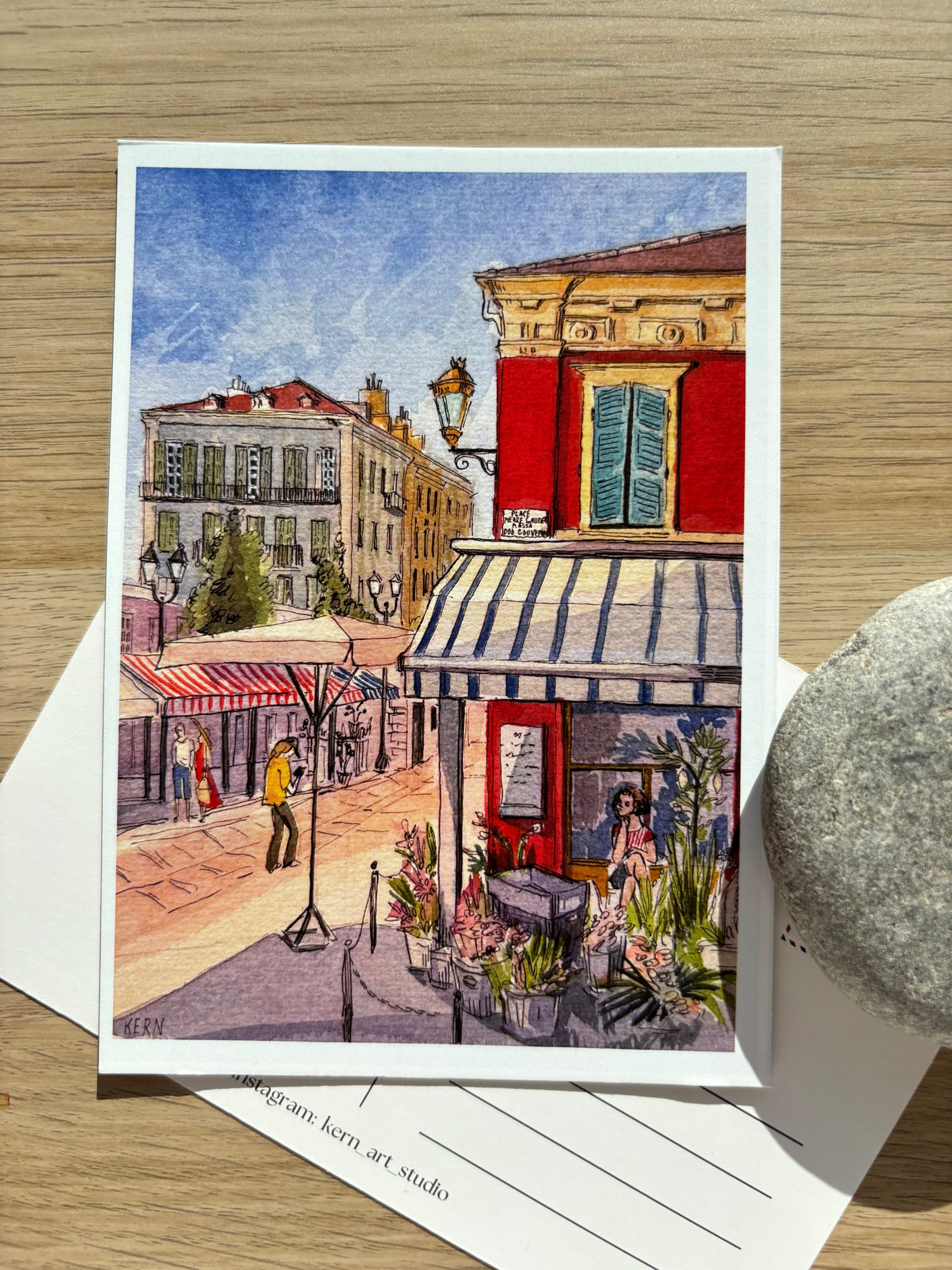 A6 Postcard "Flower Market"