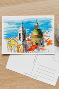 Postkarte A6 „Sainte-Réparate Alt-Nizza“