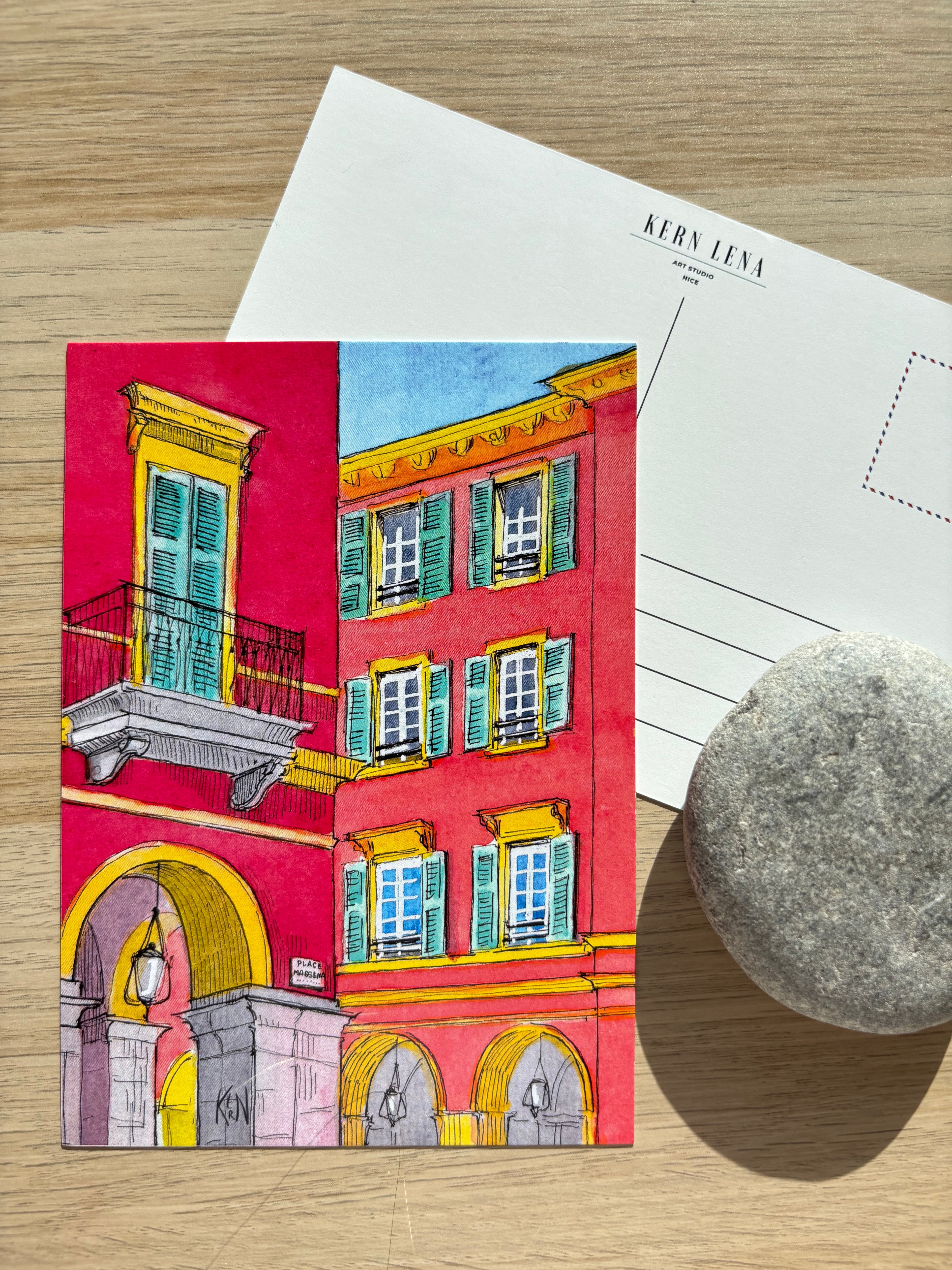 Cartolina A6 "Piazza Massena"