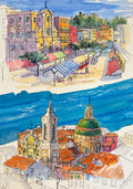 Diptychon „Altes Nizza“ (30 × 40 cm) — Mischtechnik