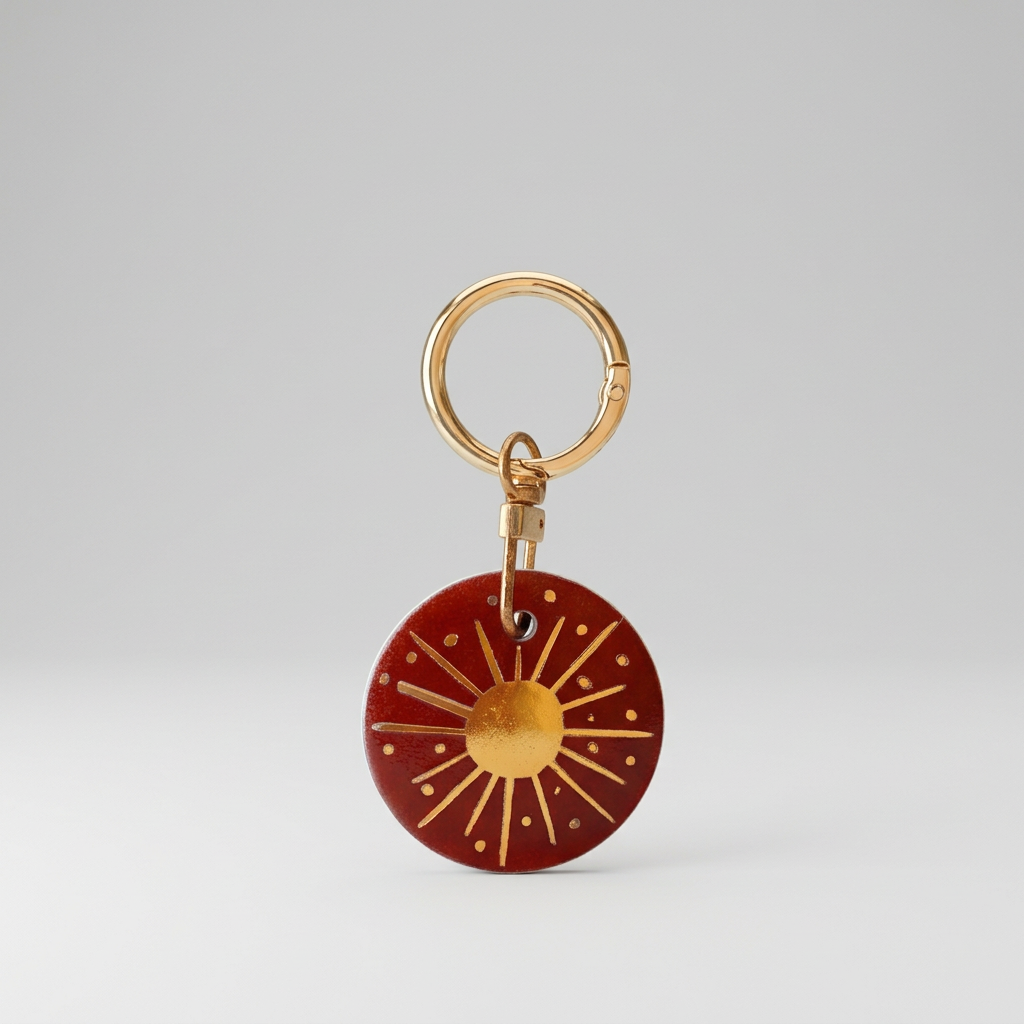 Médaillon de collection en porcelaine Bordeaux (5 cm)