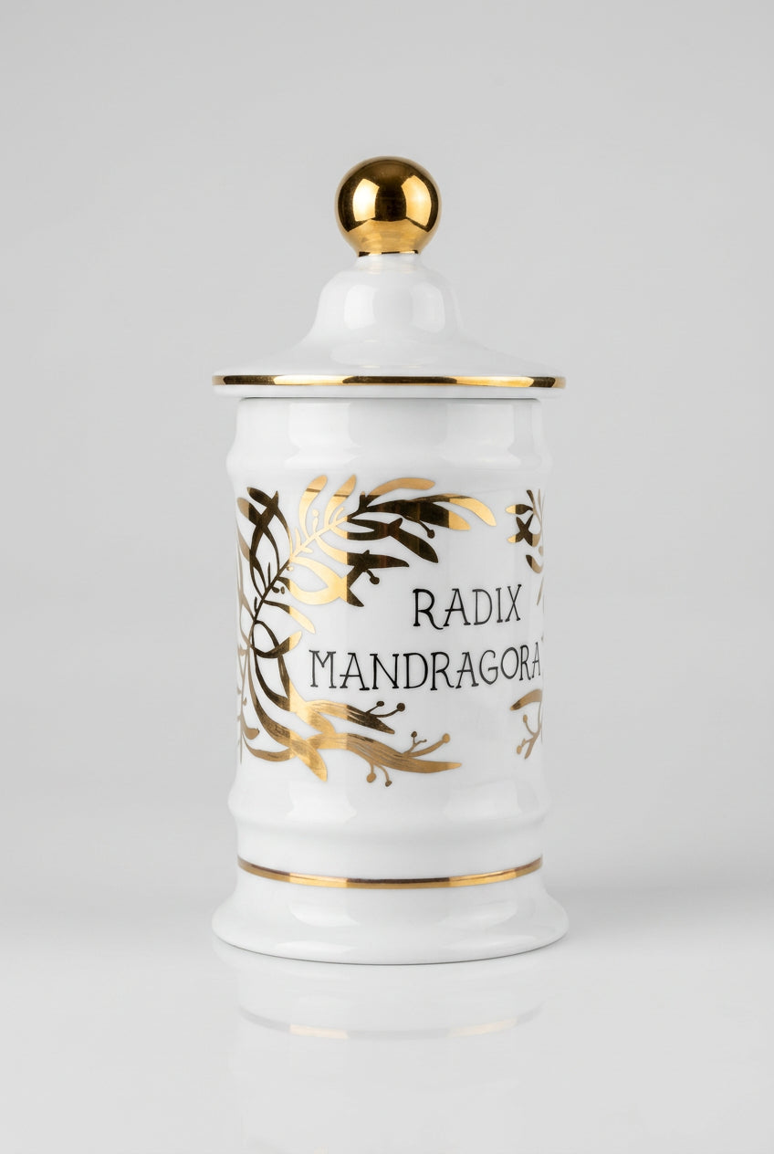 Pot d'apothicaire «Radix Mandragoræ» 21 cm