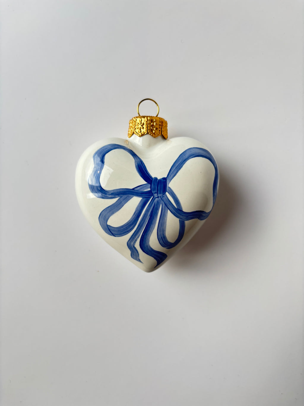 Palla di Natale - Fiocco blu "Irène" (8cm)