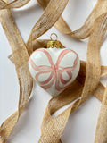 Palla di Natale - Fiocco rosa "Anastasia" (8cm)