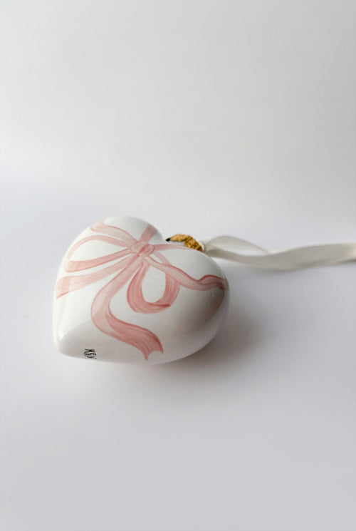 Christmas Ornament - Pink Bow "Anastasia" (8cm)