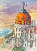 «Negresco» (18 × 24 cm) — Tecnica mista