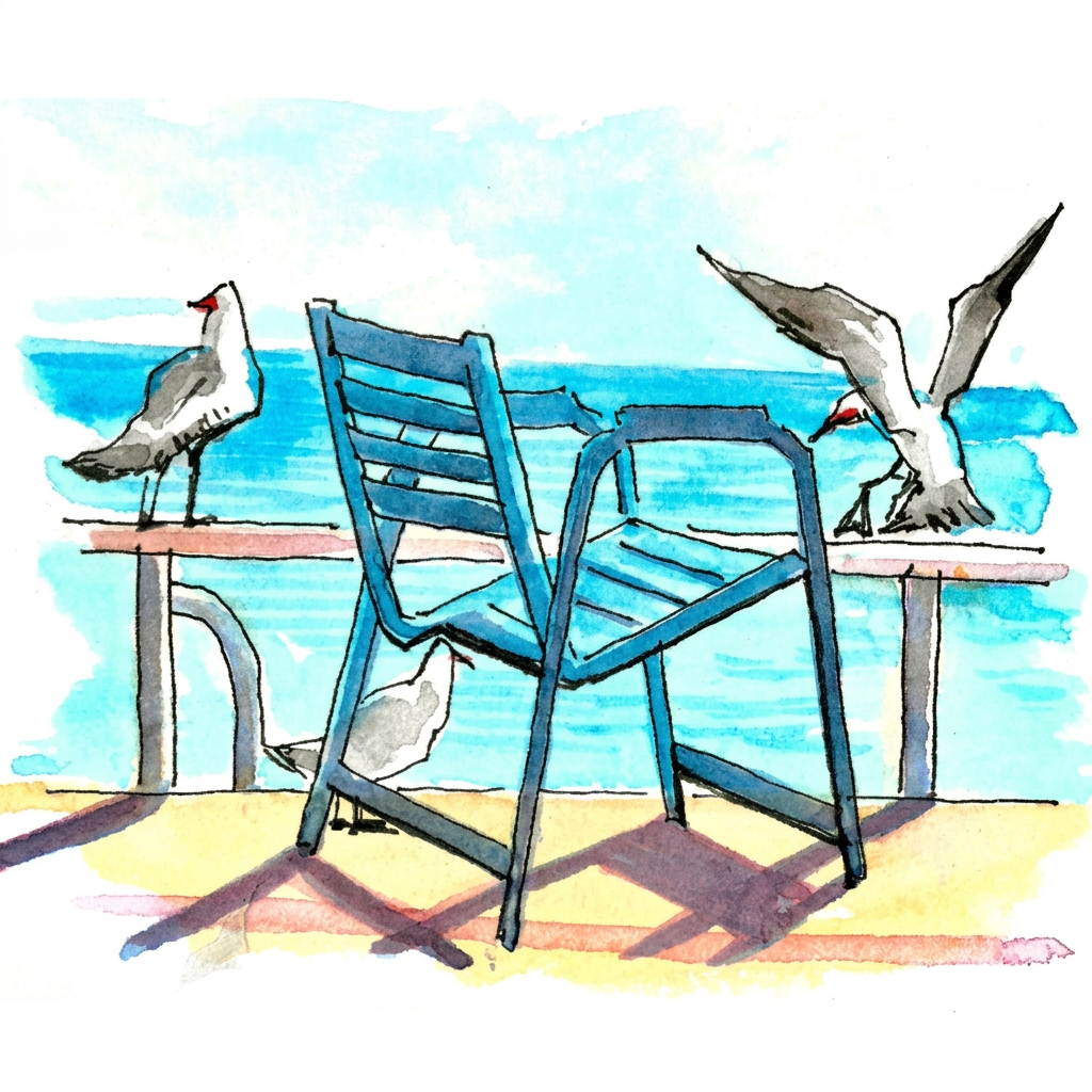 Watercolour artwork with a clean white background